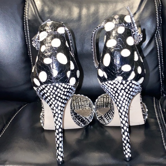 Sam Edelman Eleanor Printed Open Toe Platform Stiletto Heels Size 6.5 - Picture 3 of 6